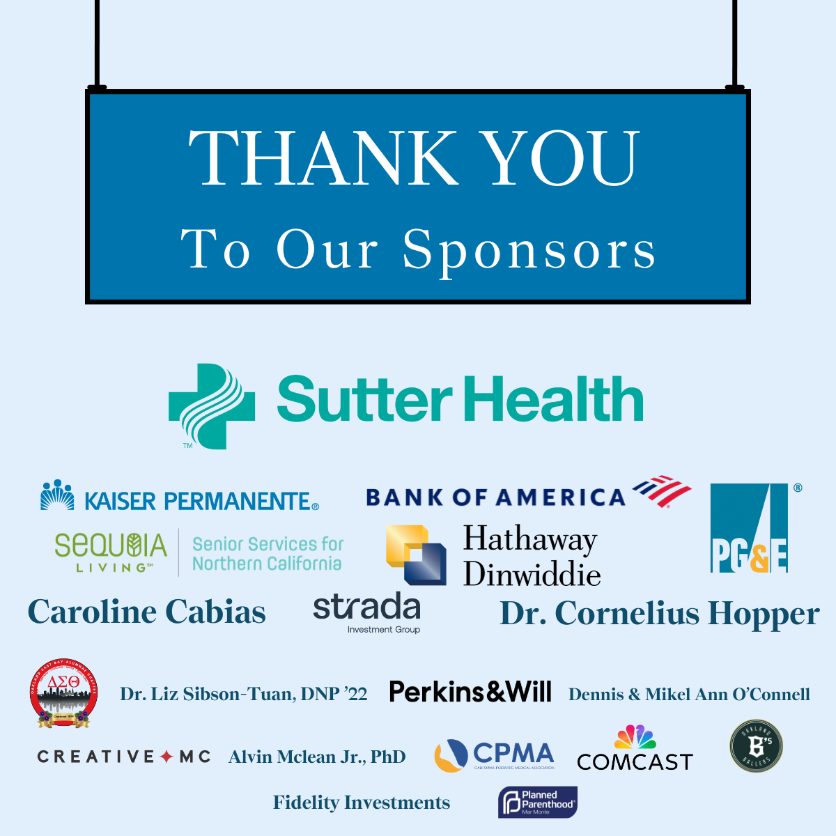 Thank you to our sponsors, shown as a panel of 2025 sponsor logos and names (listed below for screen readers)