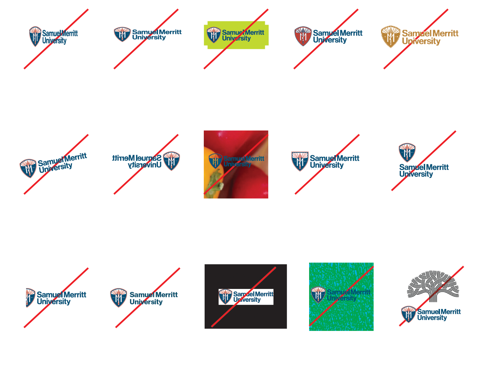 Incorrect Logo Usage Examples