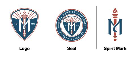 SMU logo, seal, spirit marks