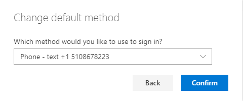 Office 365 Confirm Change