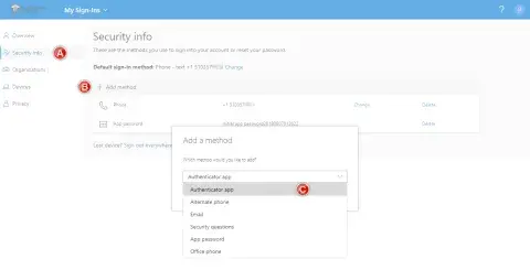 Screenshot of Add a Method App