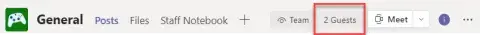 Screenshot of MS Teams Guest