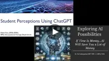 Video thumbnail for SMU AI Institute Speaker Series: Student Perceptions of ChatGPT and If Time is Money, AI Will Save You a Lot of Money