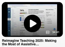 Thumbnail image: Making the Most of Assistive Technologies: Enhancing Digital Accessibility for All