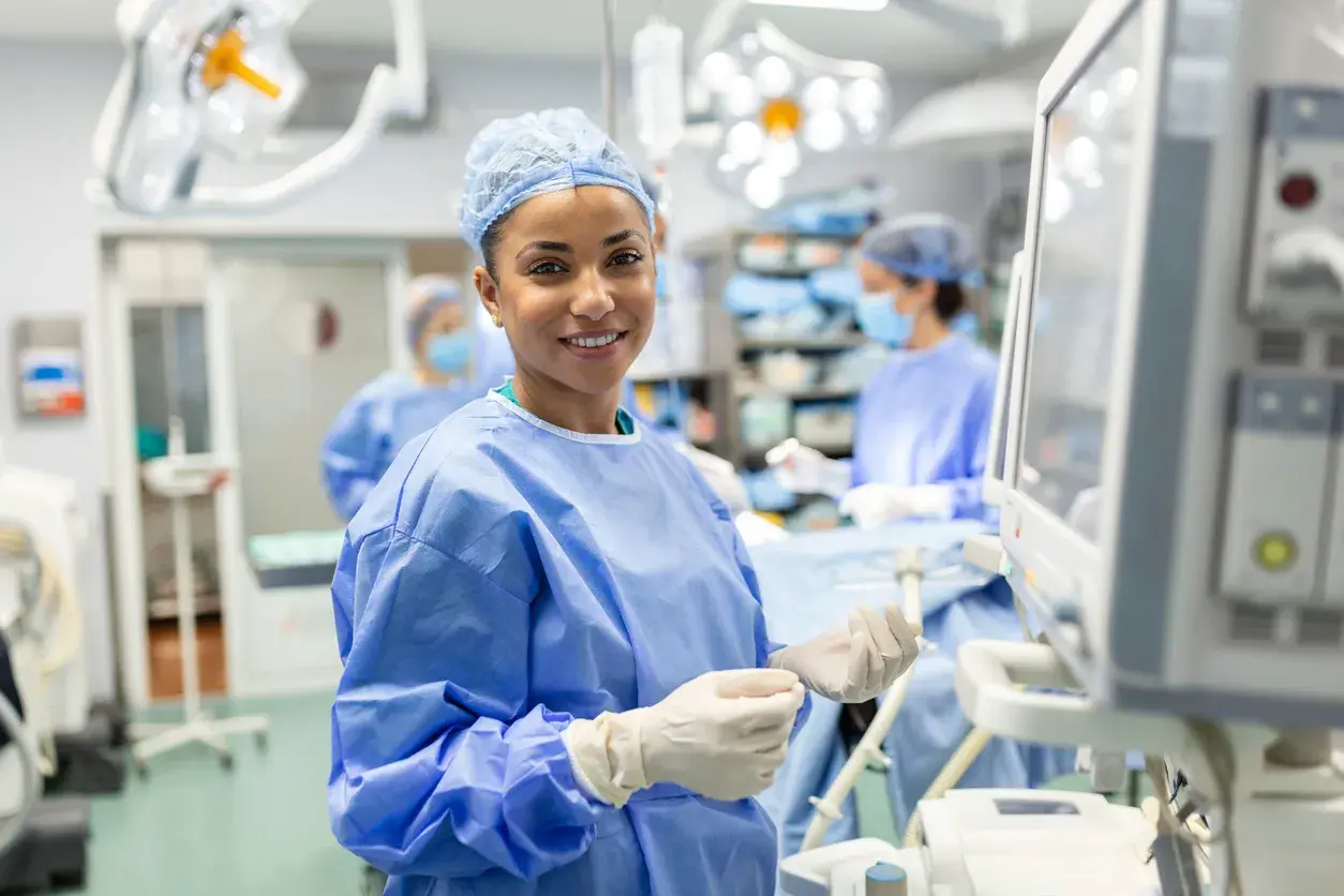 Nurse in operating room