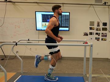 Runner at Motion Analysis Research Center