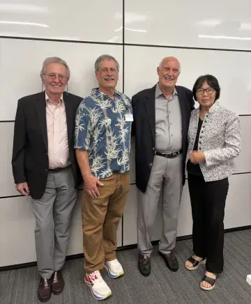William Jenkins, Tim Dutra, Joel Clark, President Wang