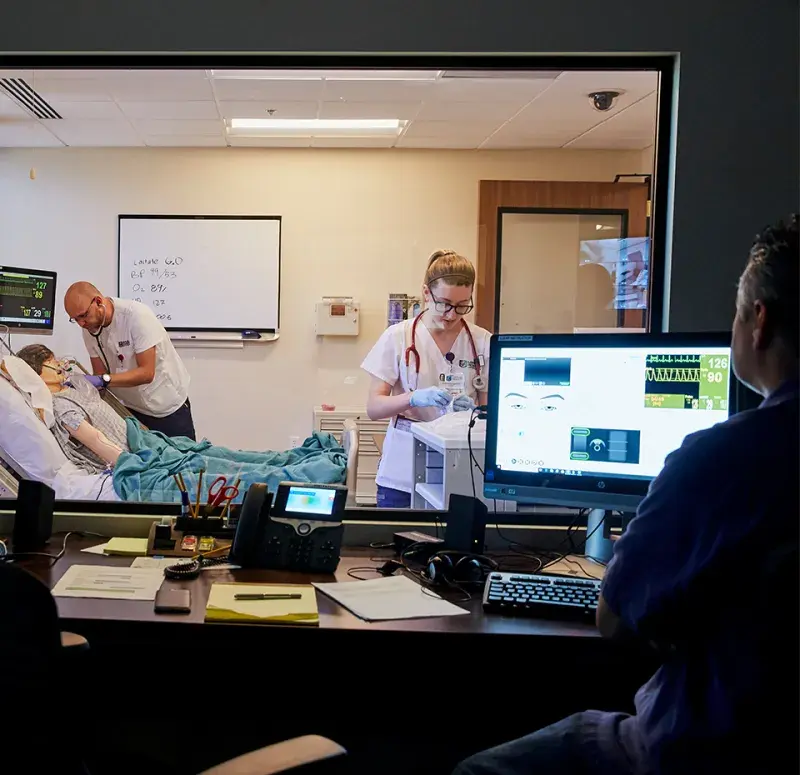 Hands-on learning in simulation lab