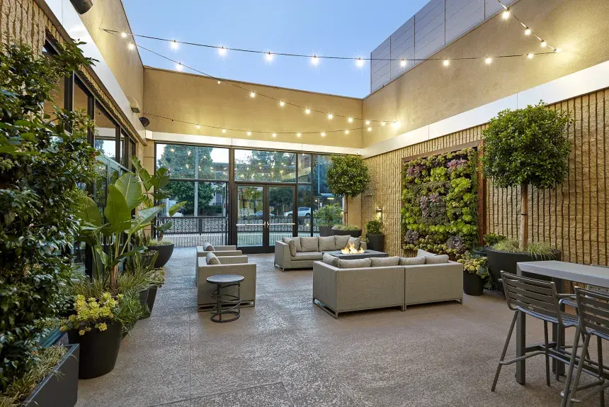 The Patio at the Hilton Pasadena