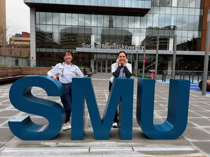 nursing students at the new SMU campus in downtown Oakland