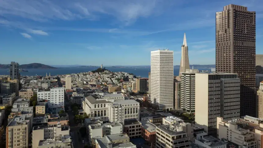 image of the view from the grand hyatt hotel in san francisco